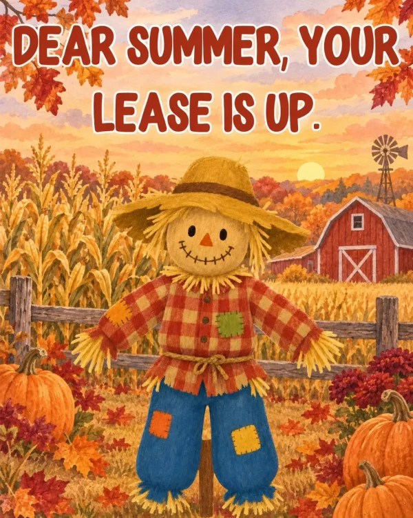 May be an image of corn and text that says 'DEAR SUMMER, YOUR LEASE IS UP.'