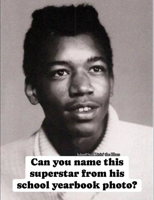 May be an image of text that says 'John@StillLivin' Livin the Blues Can you name this superstar from his school yearbook photo?'