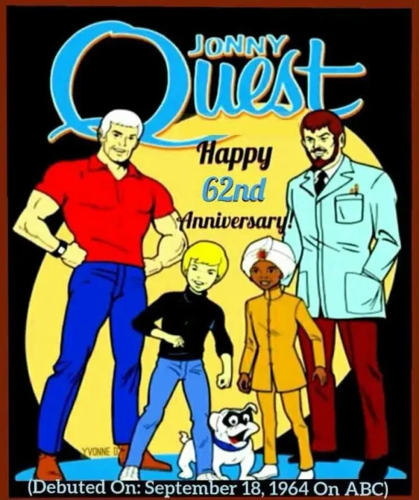 May be a doodle of text that says 'uest JONNY Happy 62nd Anniversary VONNE (Debuted On: September 18, 1964 On AB)'