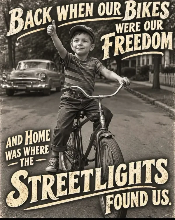 May be an image of child, bicycle, motorcycle, street, road and text May be an image of child, bicycle, motorcycle, street, road and text