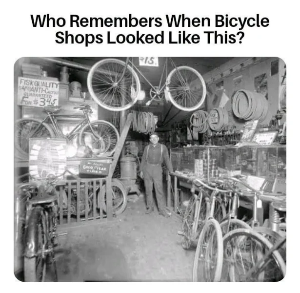 May be an image of bicycle and text