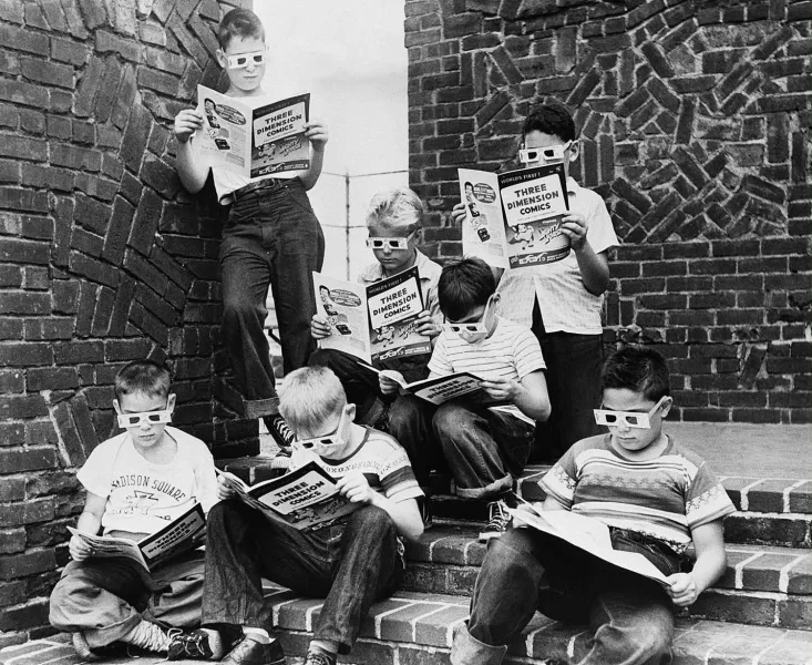 May be a black-and-white image of child, accordion and text
