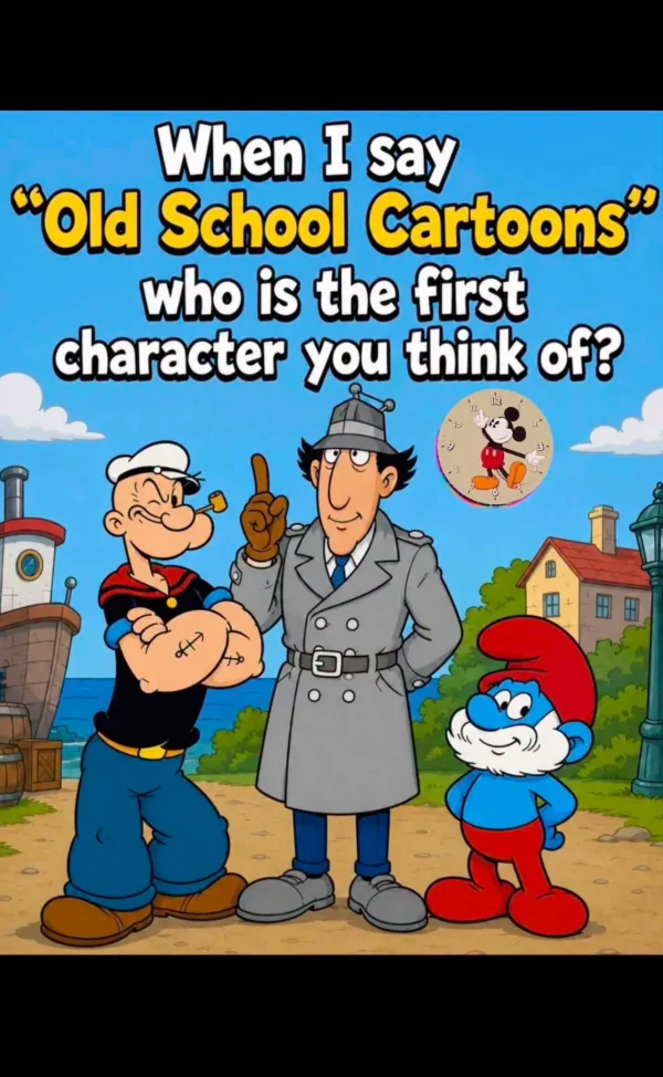 May be an image of text that says 'When I say Old School Cartoons who is the first character you think of? if'