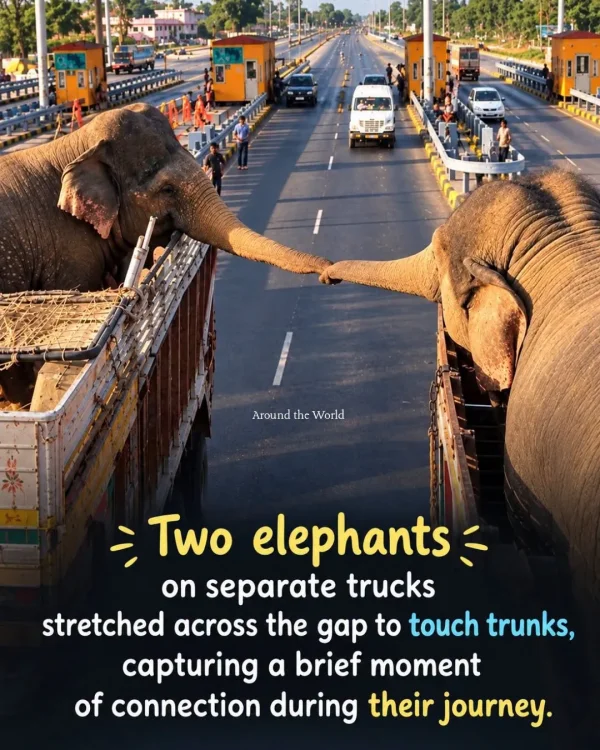 May be an image of elephant and text